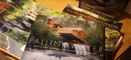 Books on Fallingwater in Fallingwater Museum Store.