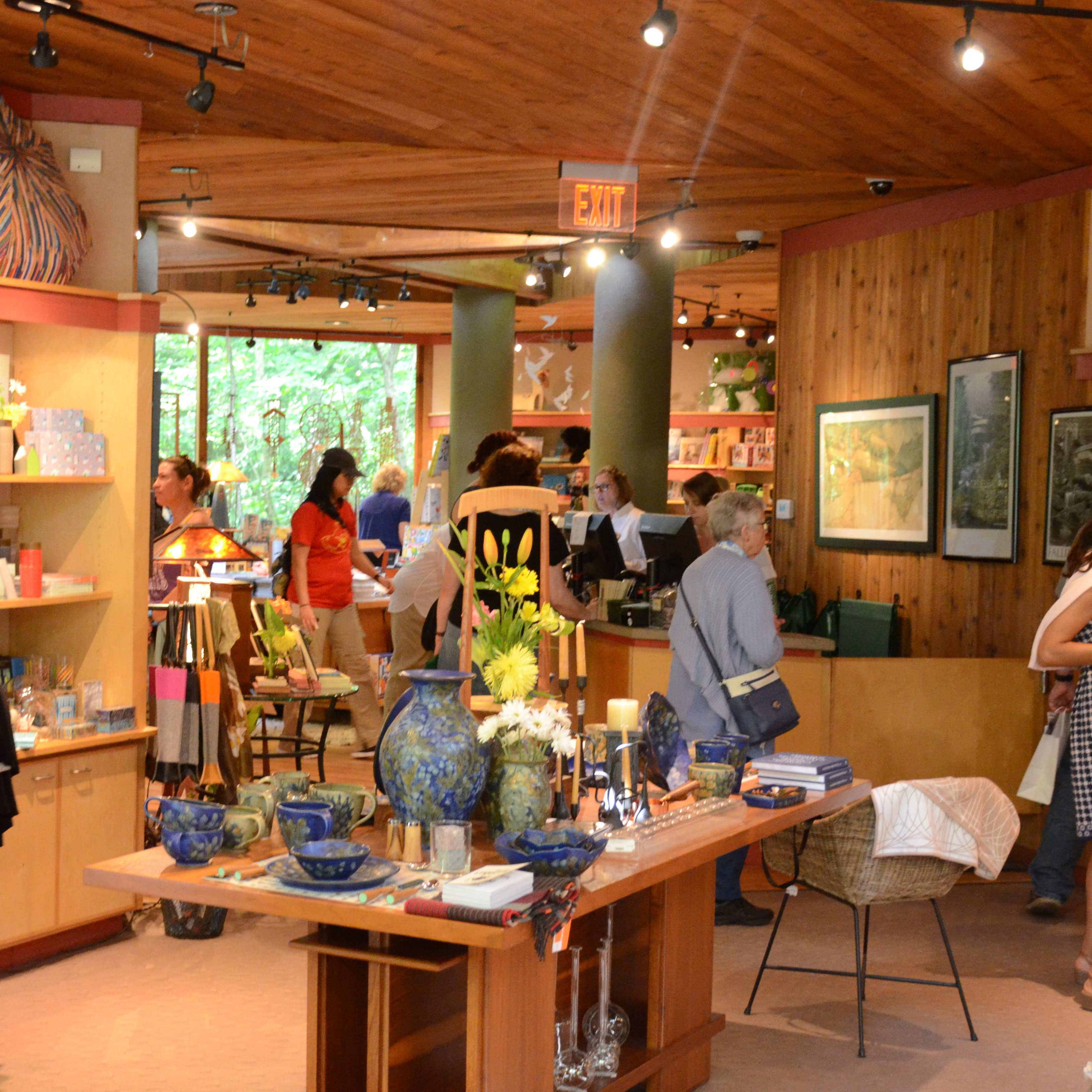 Visitors will enjoy shopping at Fallingwater's Museum Store, located in the Visitors Center.