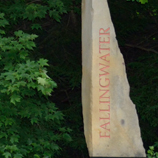 Fallingwater stone sign
