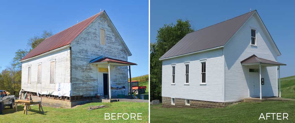 Hickman Chapel - Resortation Before/After