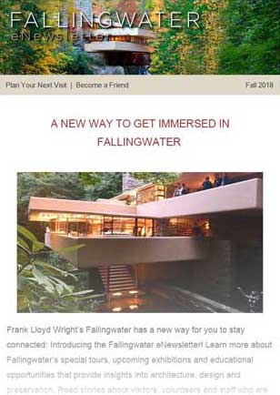 Fallingwater eNewsletter - Fall 2018
