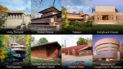 Eight Frank Lloyd Wright sites inscribed to the World Heritage list.