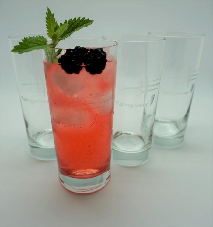 Blackberry Lemonade in Fallingwater Cooler Glass