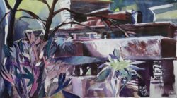 Fallingwater Foliage Casting Morning Shadows, 2019, by artist Gina Judy.