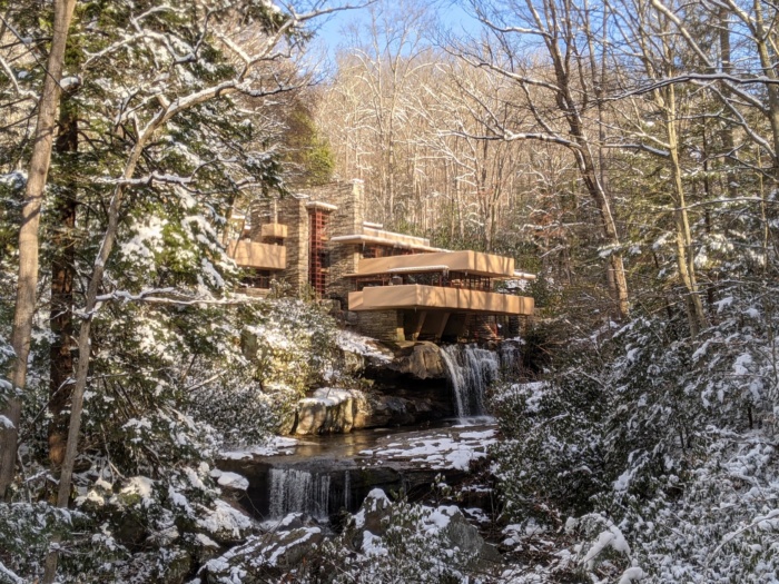 Classic View of Fallingwater in Winter