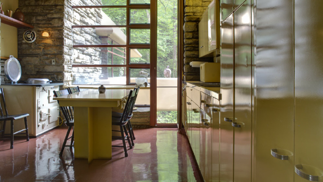 A photo of the kitchen at Fallingwater