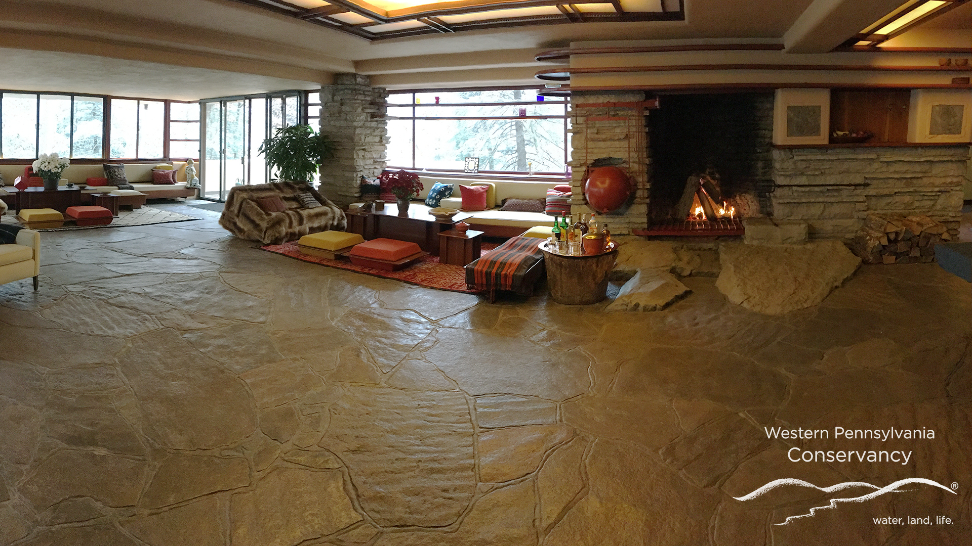Photo of the Fallingwater living room
