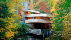 Photo of Fallingwater in the fall
