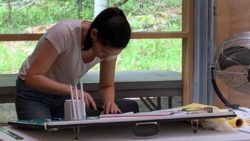 Photo of college student in Fallingwater High Meadow Studio