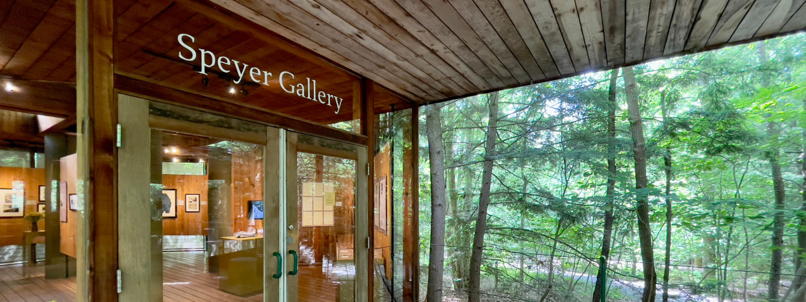 Photo of Speyer Gallery entrance at Fallingwater Visitor Center