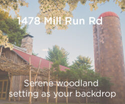 1478 Mill run Rd Serene woodland setting as your backdrop