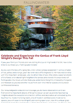 Fallingwater eNewsletter - Fall 2024