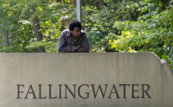 LionHeart at the Fallingwater entryway