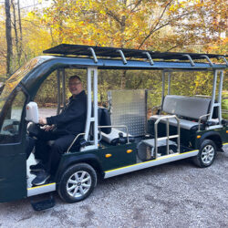 solar powered shuttle service