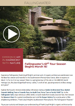 Fallingwater eNewsletter - Spring 2018