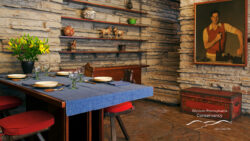 Dining table in Fallingwater