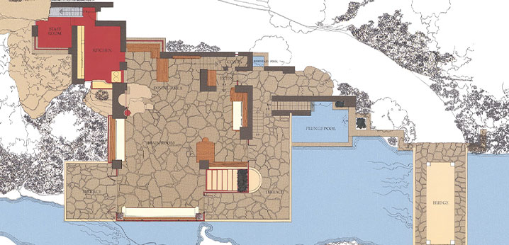 Site Plan for Fallingwater