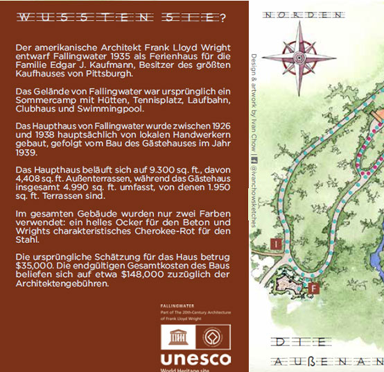 Visitor guide in German language