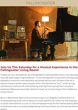 Fallingwater eNewsletter - Summer 2025
