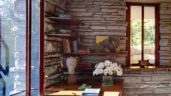 Photograpgh of office and windows in the fall taken by Christopher Little