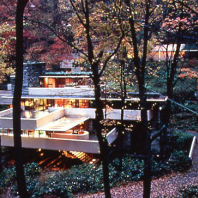 Fallingwater in the fall - exterior