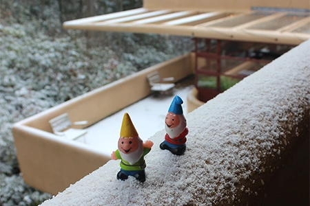 Gnome Design Challenge, gnomes at Fallingwater