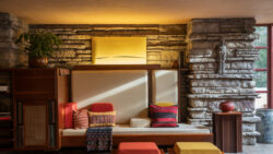 Feature of textiles at Fallingwater