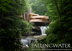 Fallingwater summer image with wordmark