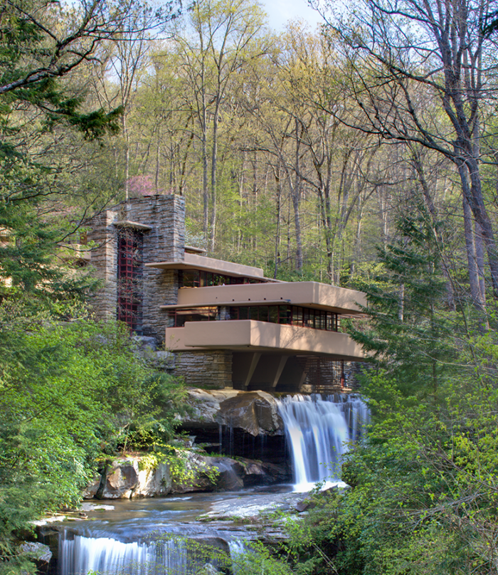 Fallingwater in the spring