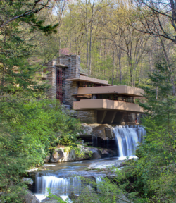 Fallingwater in the spring