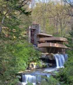 Fallingwater in the spring