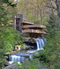 Fallingwater in the spring
