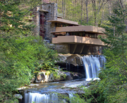 Fallingwater in the summer
