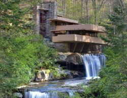 Fallingwater in the summer