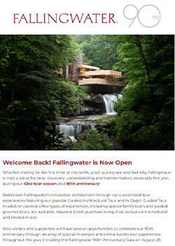 Fallingwater eNewsletter - Spring 2026