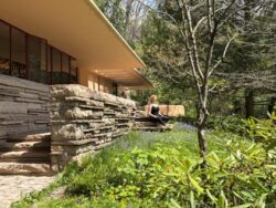 Yoga teacher at Fallingwater