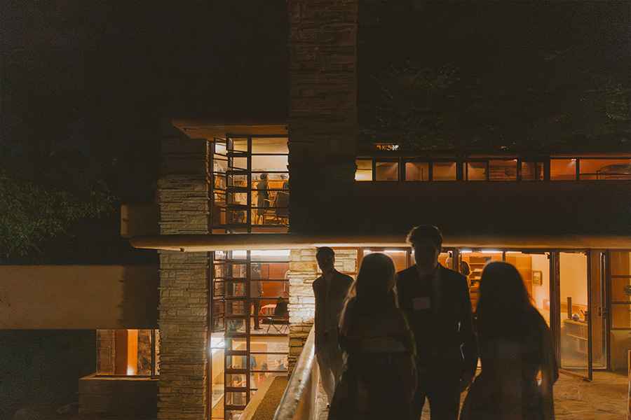 Fallingwater at night during gala Fallingwater at night during gala
